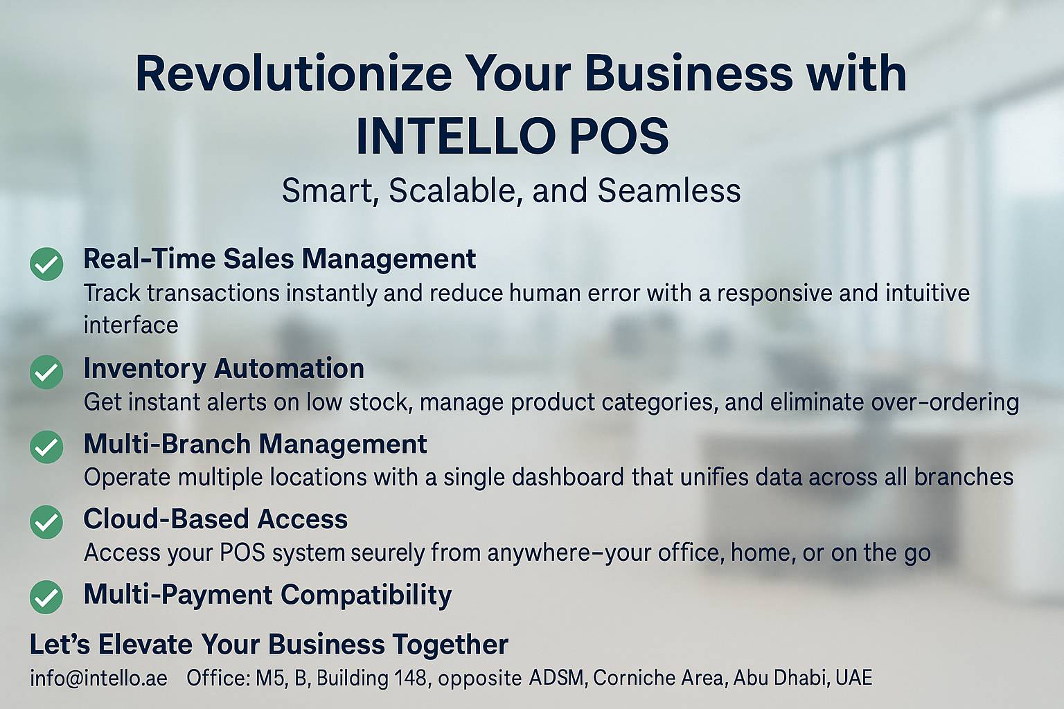 Revolutionize Your Business with INTELLO POS – Smart, Scalable, and Seamless